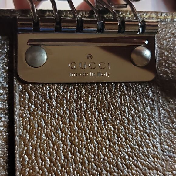Gucci New Vintage Rare Brown Key and Card Holder with Box - Picture 4 of 10